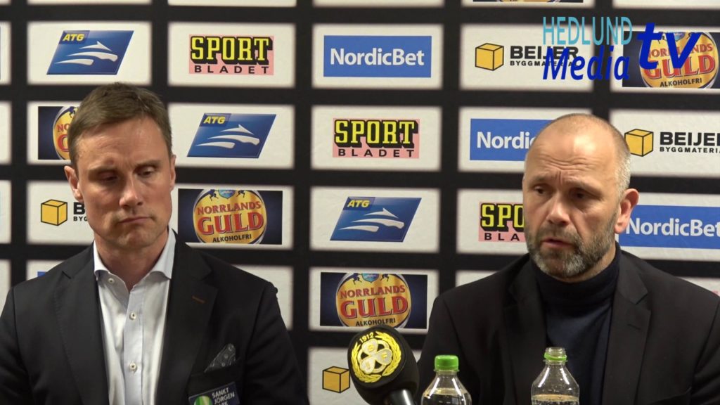 TV: Se presskonferensen från Brynäs-Frölunda