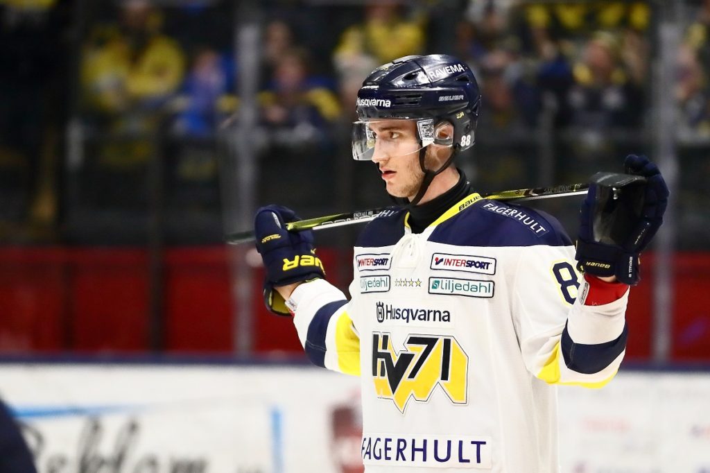 HV-forwarden gjorde sitt första mål i AHL