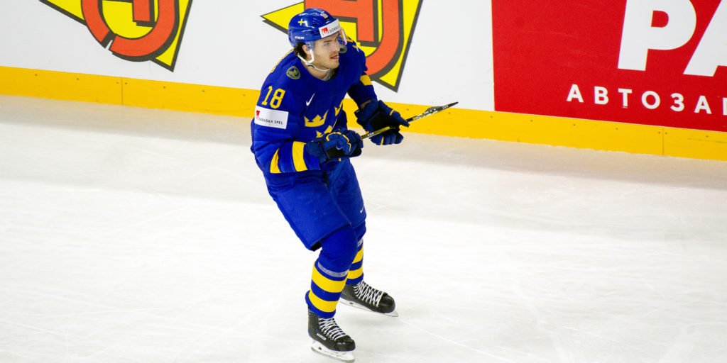 Dennis Everberg i matchen mot Frankrike