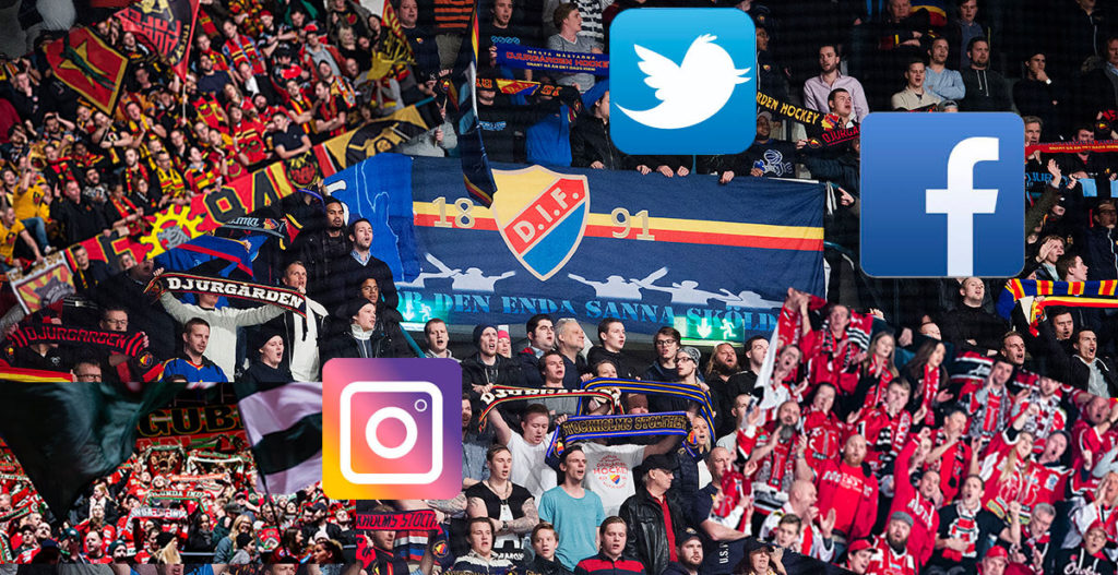 SHL-klubbarna på sociala medier