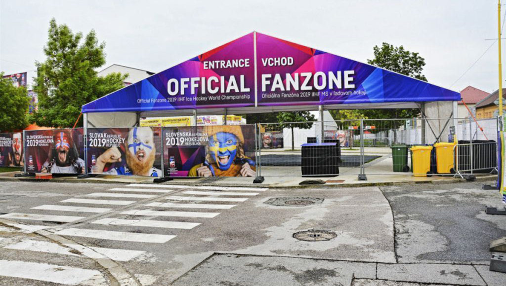 HOCKEY-VM: Stormvindar stänger fanzone