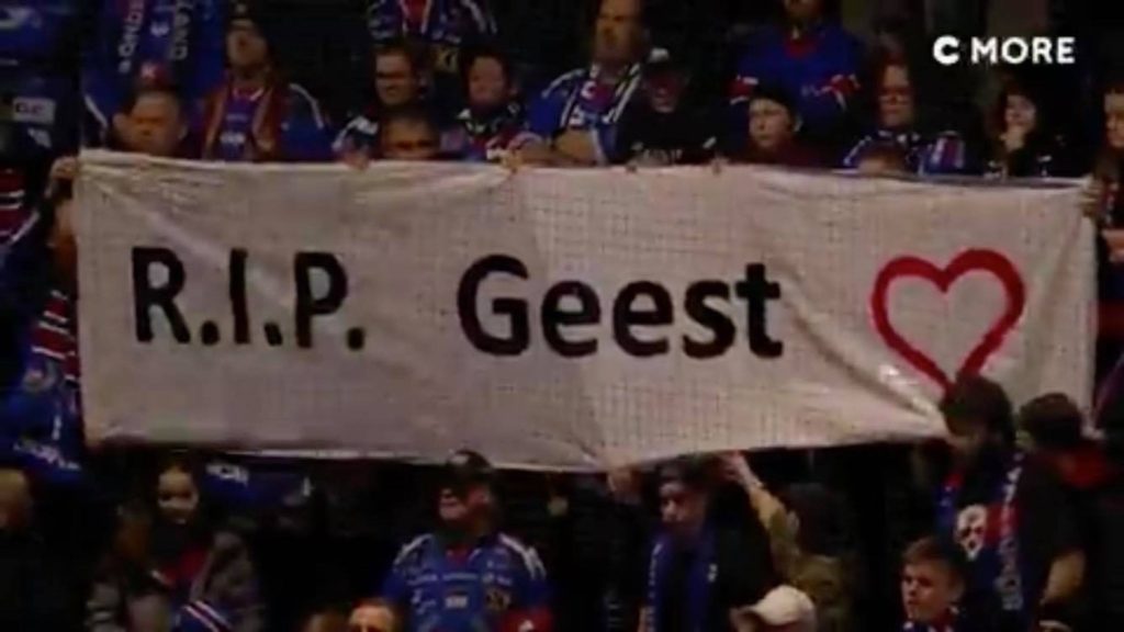 Hyllningen för den bortgångna forne SHL-spelaren