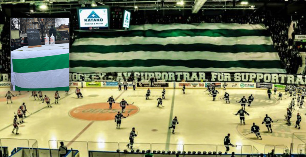 Bajen Fans samlade in material till vården