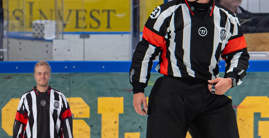 HOCKEYALLSVENSKAN: Se domarens konstnummer på isen